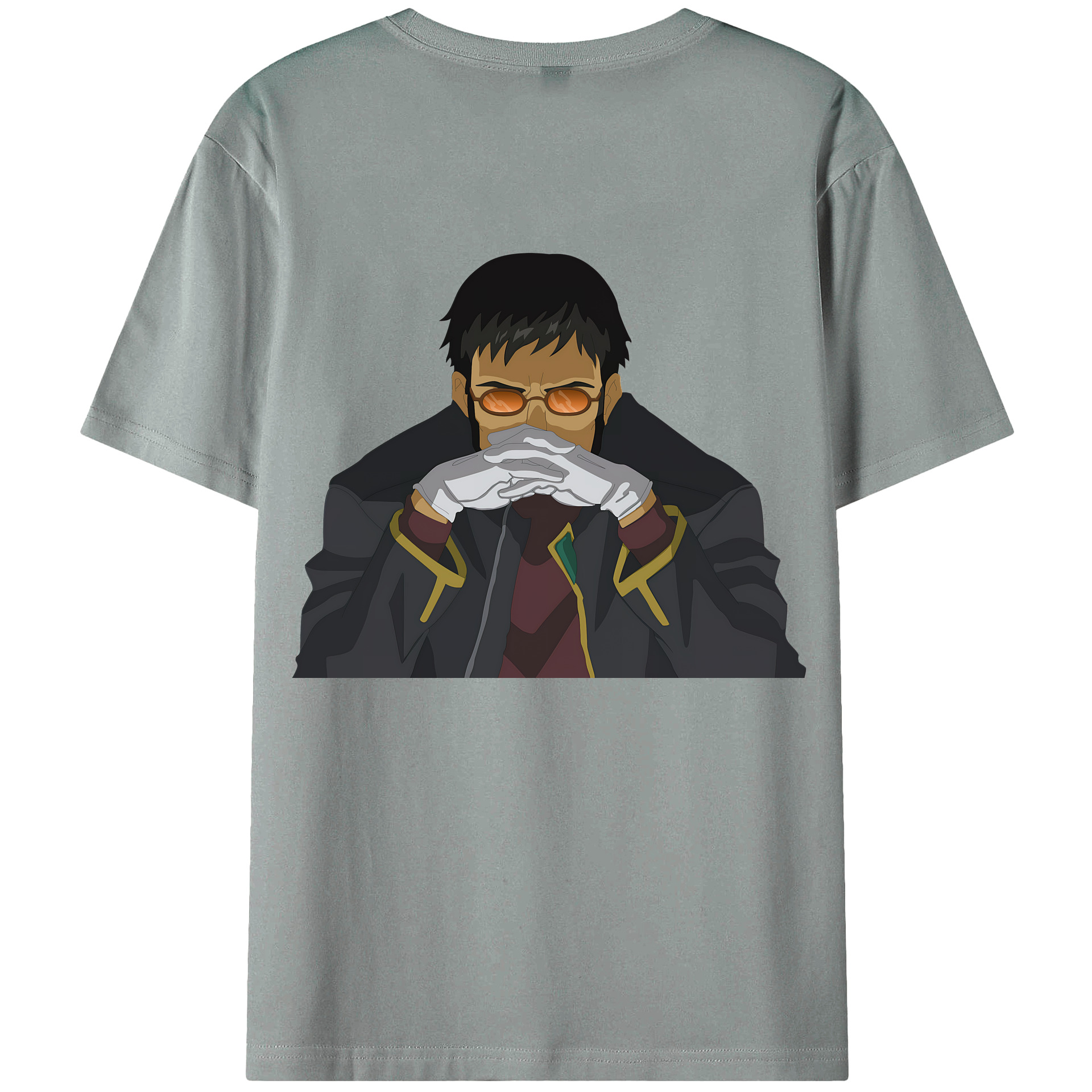 （画像用） EVA 新世紀エヴァンゲリオン 綿100％ メンズ半袖Tシャツ（バックプリント） 通気性